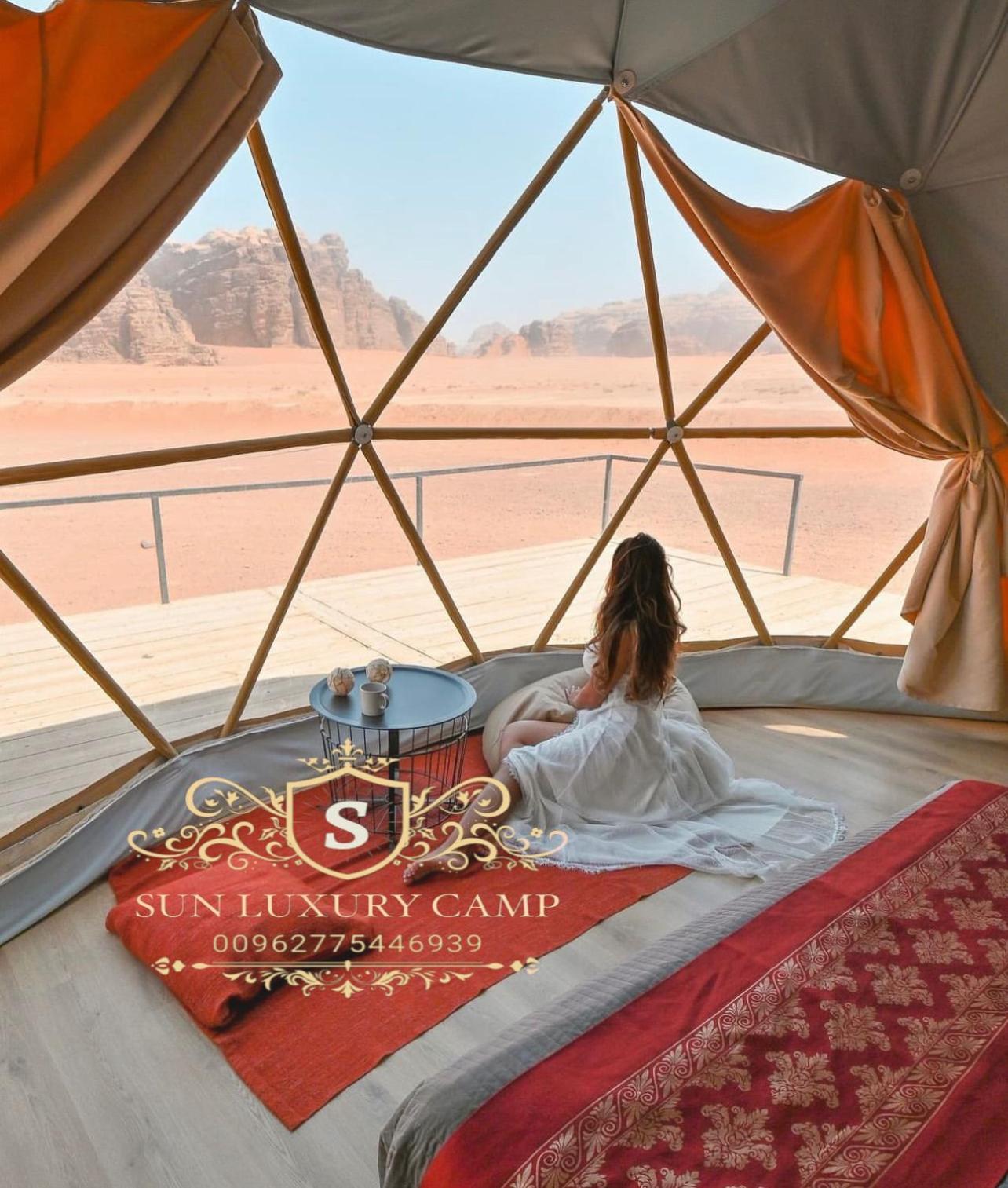 شقة Sun Luxury Camp &Tour وادي رم المظهر الخارجي الصورة